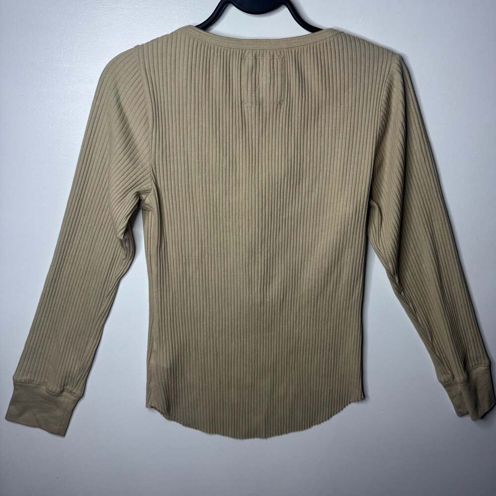 Aerie Essential Henley Medium Long Sleeve Ribbed Layering Top NWT - Picture 14 of 15
